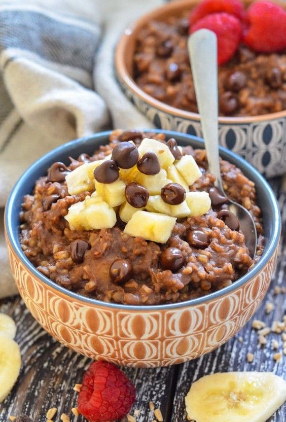 3. Healthy Chocolate Instant Pot Steel Cut Oats