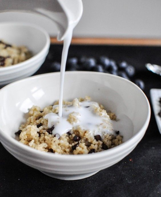 5. Chocolate Chip Blueberry Breakfast Quinoa