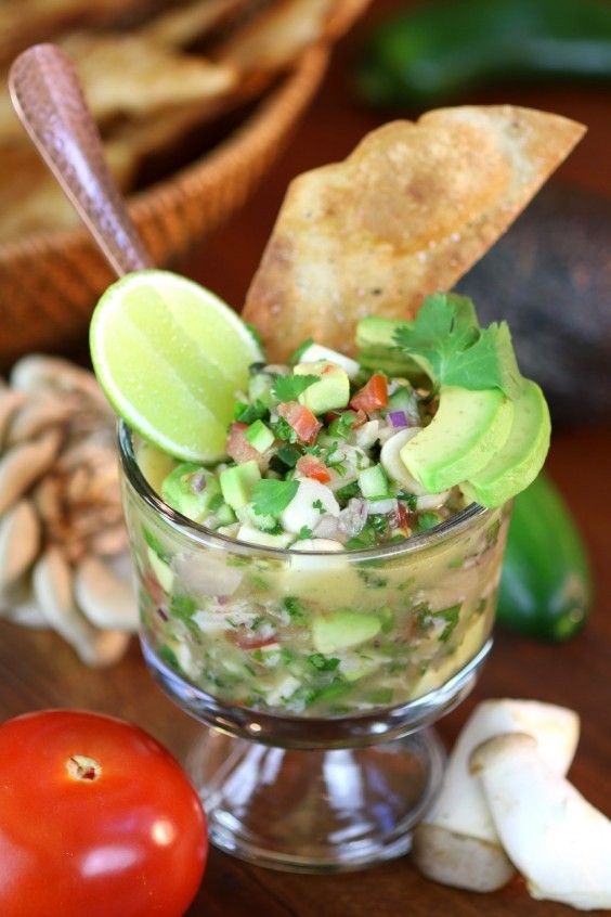 4. Mushroom Ceviche