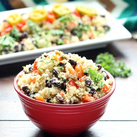 4. Black Beans and Cauliflower Rice