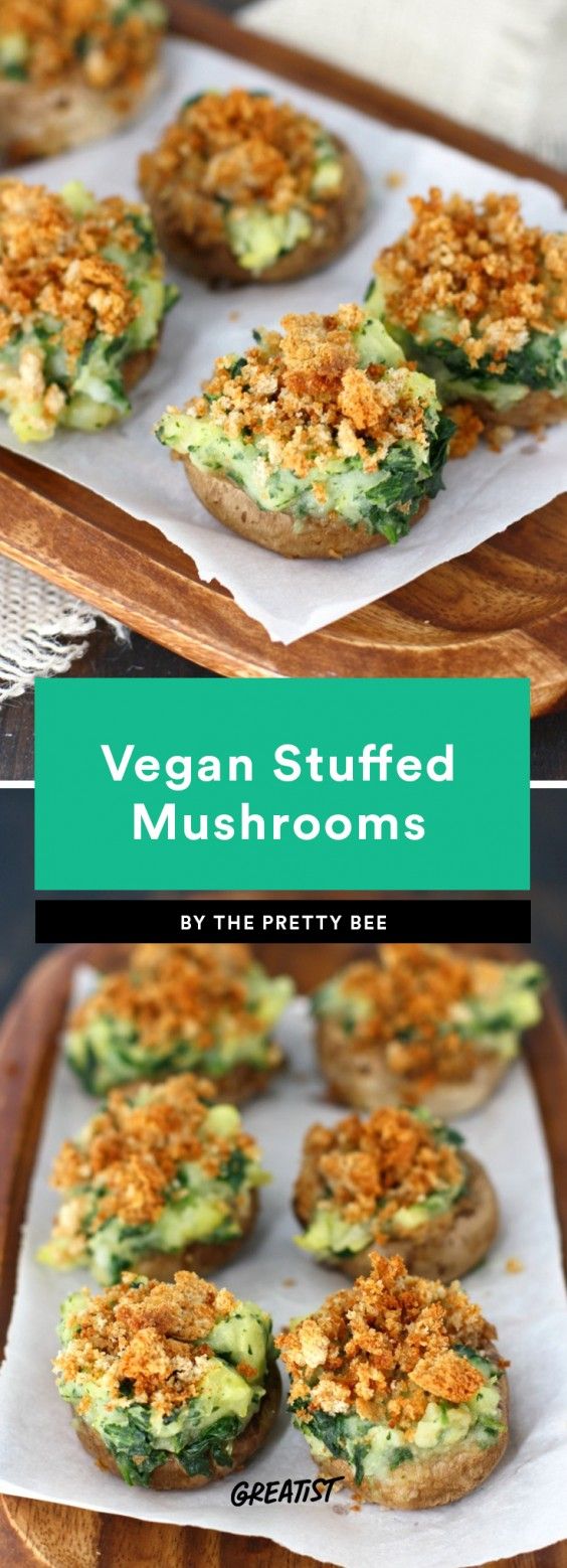 Vegan Stuffed Mushrooms