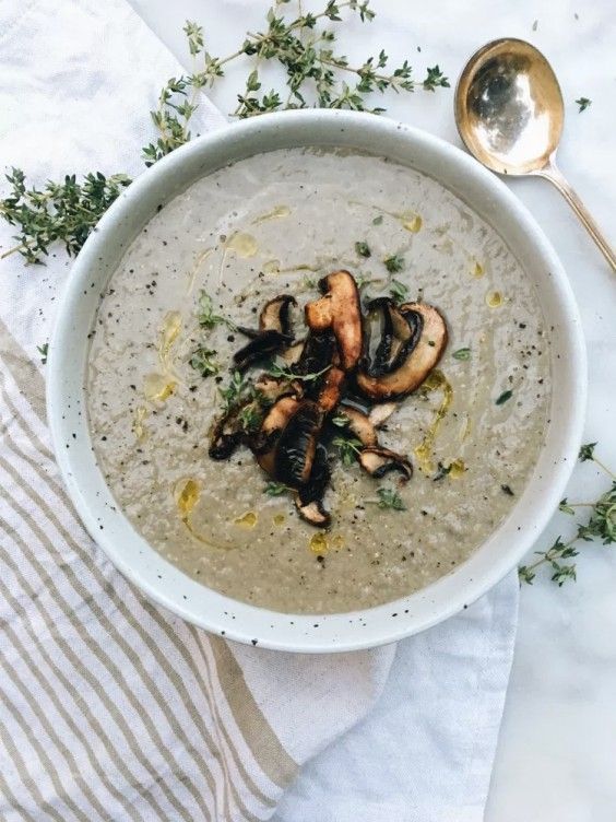 Creamy Vegan Mushroom Soup